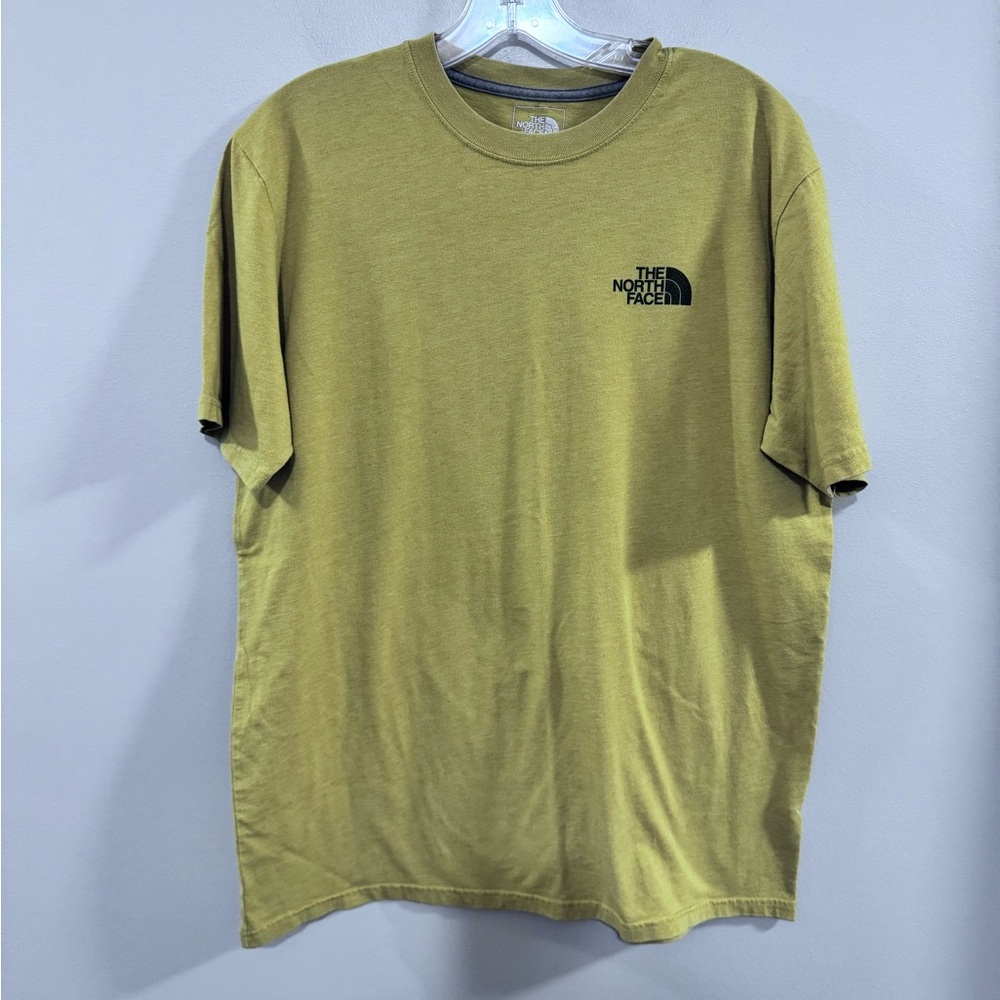 The North Face Men's Yellow Graphic Short Sleeve Tee. Size M